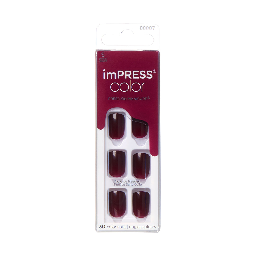 Kiss impress color Cherry Up short, 30 nails, IMC35C