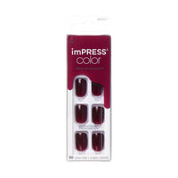 Kiss impress color Cherry Up short, 30 nails, IMC35C 30pcs – Quick, Polished Manicure Look