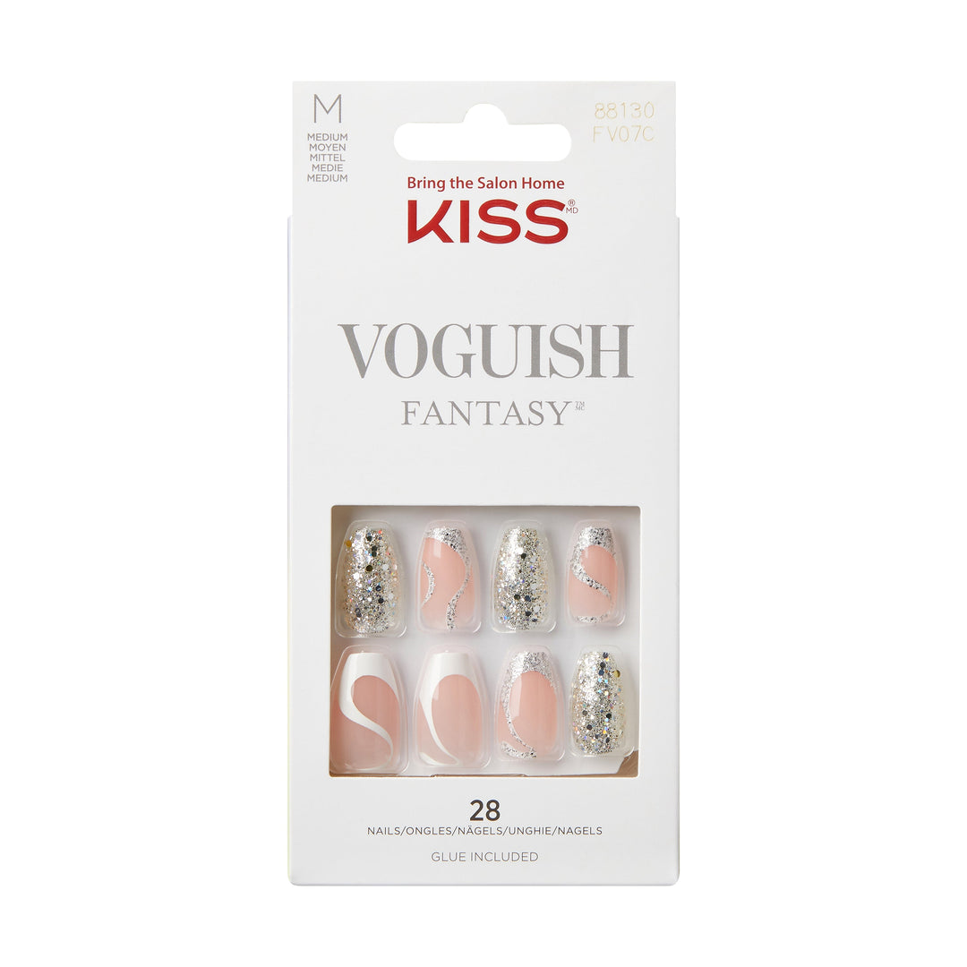 Kiss voguish Fashspiration medium, 28 nails, FV07C