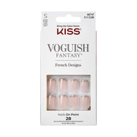 Kiss Voguish Fantasy French - Bisous FV11C – Neat, Polished Nail Look