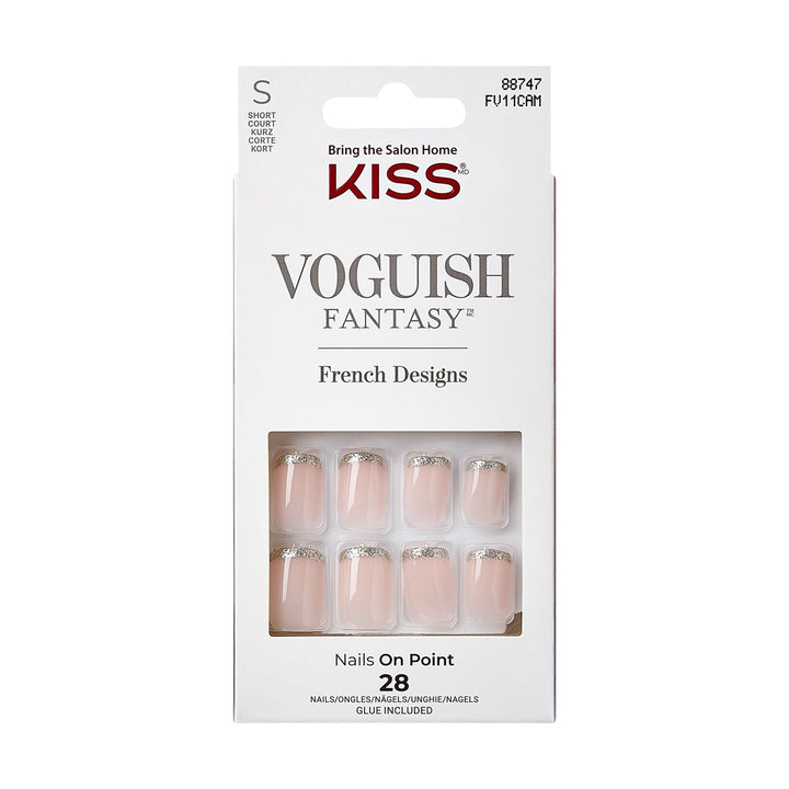 Kiss Voguish Fantasy French - Bisous FV11C – Neat, Polished Nail Look