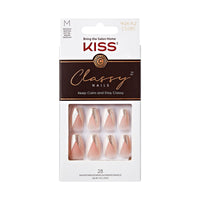 Kiss Classy Nails- The BOSS CS08C – Neat, Polished Nail Look