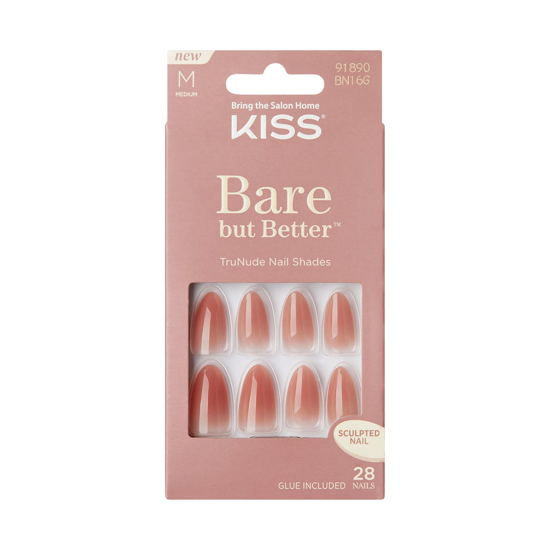 Kiss BareBut-BetterNails Fairest Nude BN16