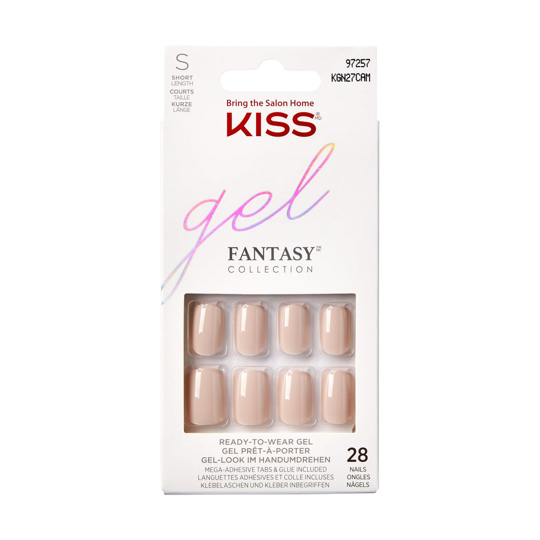 Kiss gel fantasy Howdy Patna short, 28 nails, KGN27C