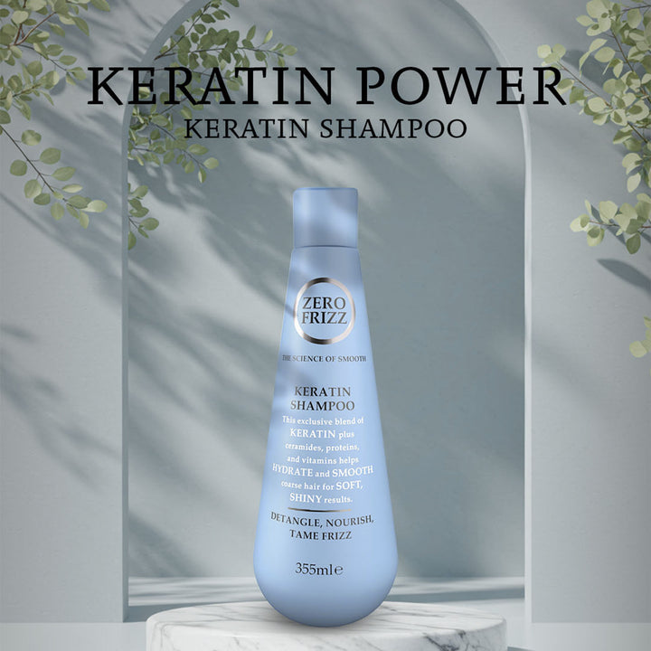 Zero Frizz Keratin Shampoo For Frizzy Hair