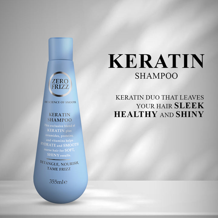 Zero Frizz Keratin Shampoo For Frizzy Hair