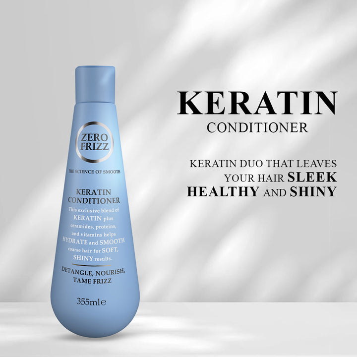 Zero Frizz Keratin Conditioner For Frizzy Hair