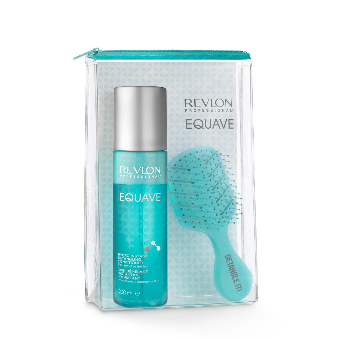 REVLON EQUAVE KIT detangling Conditioner WITH HAIR BRUSH