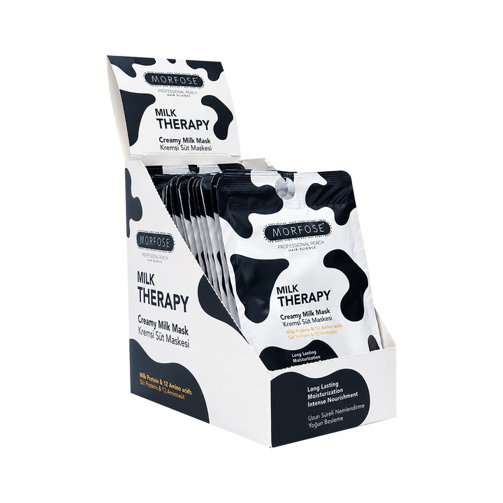 Morfose Milk Therapy Creamy Hair Mask Sachet Pack 24pcs