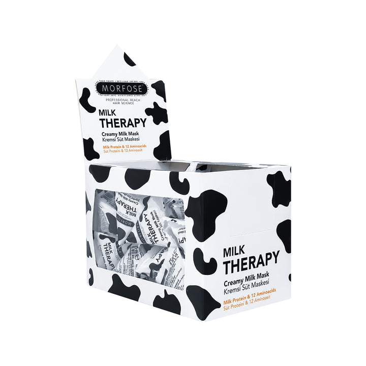 Morfose Milk Therapy Creamy Hair Mask Pack 24pcs – Deep Conditioning & Softness
