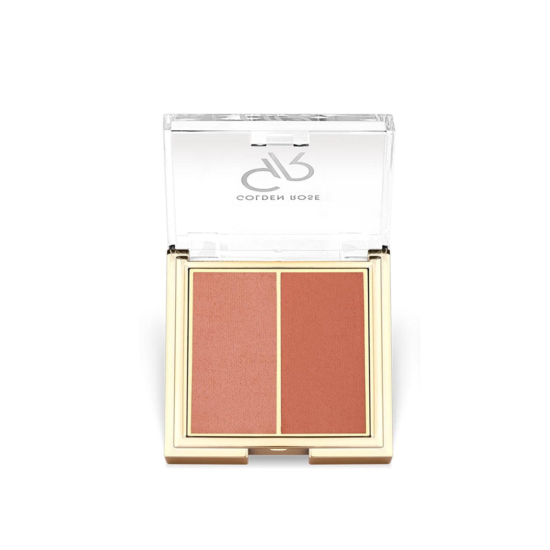 G.R ICONIC BLUSH DUO NO:02 PEACHY CORAL