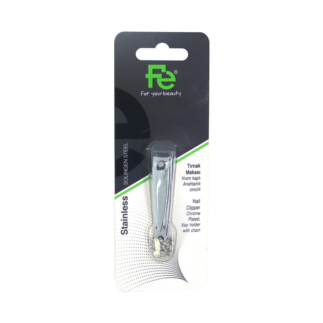 Fe Nail Clippers (small) Chrome plated, key holder