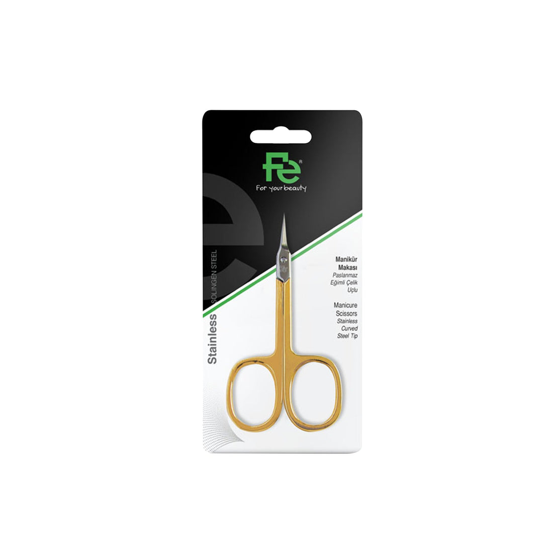 Fe Manicure Scissors stainless curved steel tip