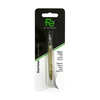Fe Professional Tweezers straight tip 1pcs – Precise Everyday Grooming