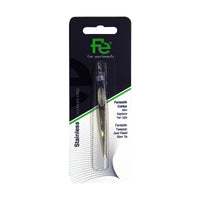 Fe Fantastic Tweezers Gold plated slant tip 1pcs – Precise Everyday Grooming