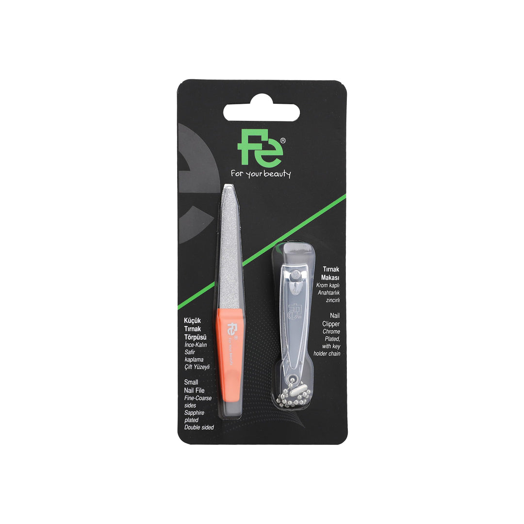 Fe Economic Set (2 in one set) Nail File and Clipper