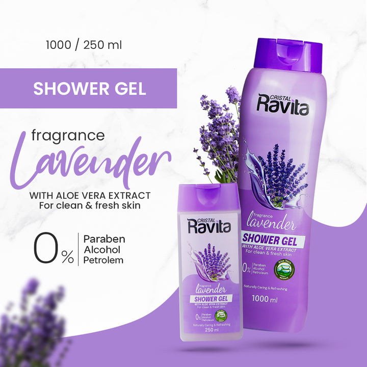 Ravita shower gel lavender with aloe vera extract