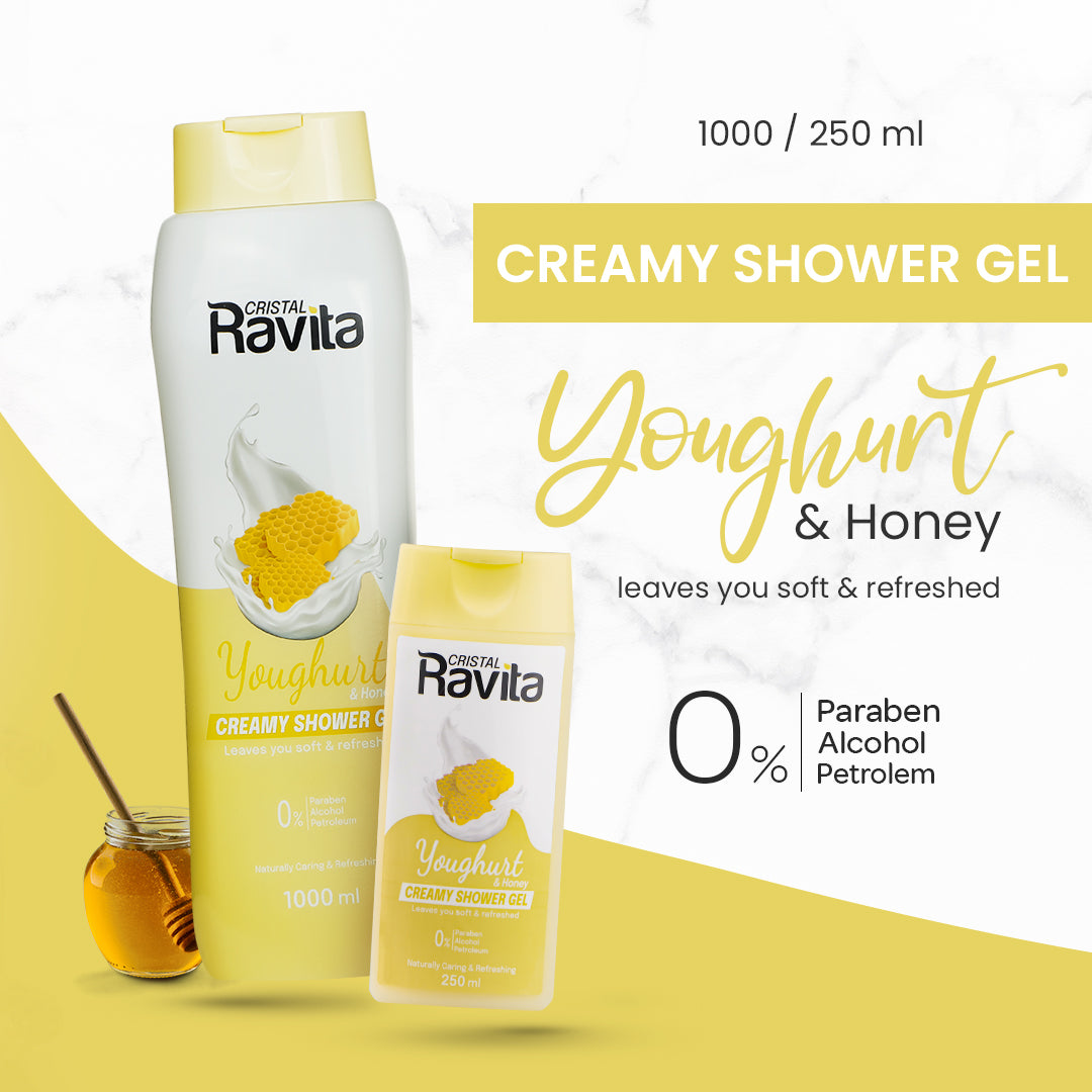 Ravita creamy shower gel youghurt & honey