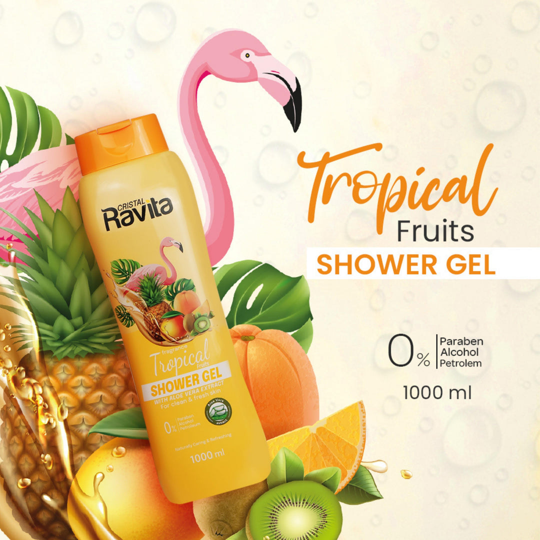 Ravita shower gel tropical fruits with aloe vera extract