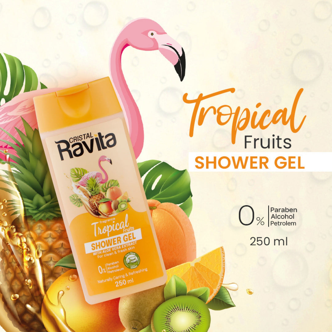 Ravita shower gel tropical fruits with aloe vera extract