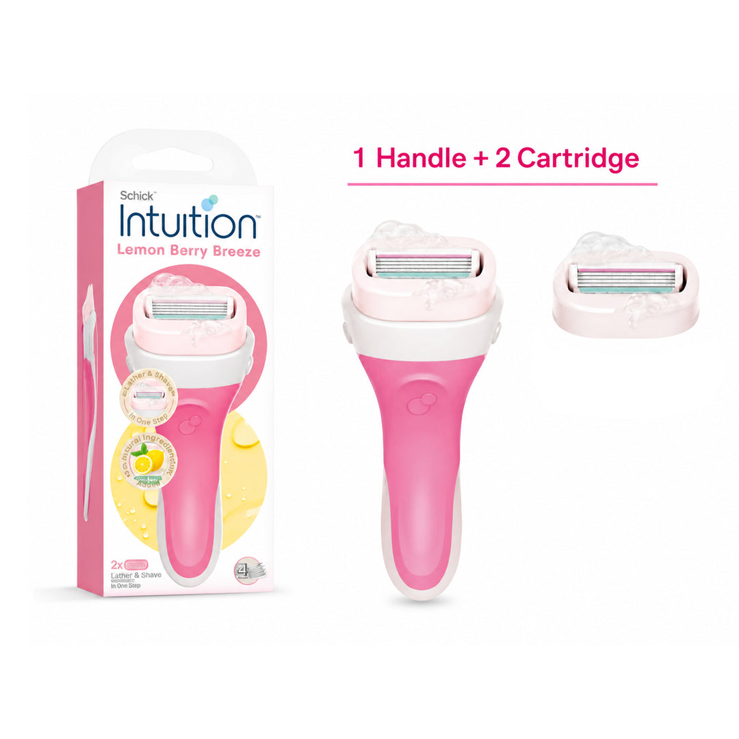 Schick Intuition Hair Removal Blades Intuition lemon berry breeze for Women *2 pcs