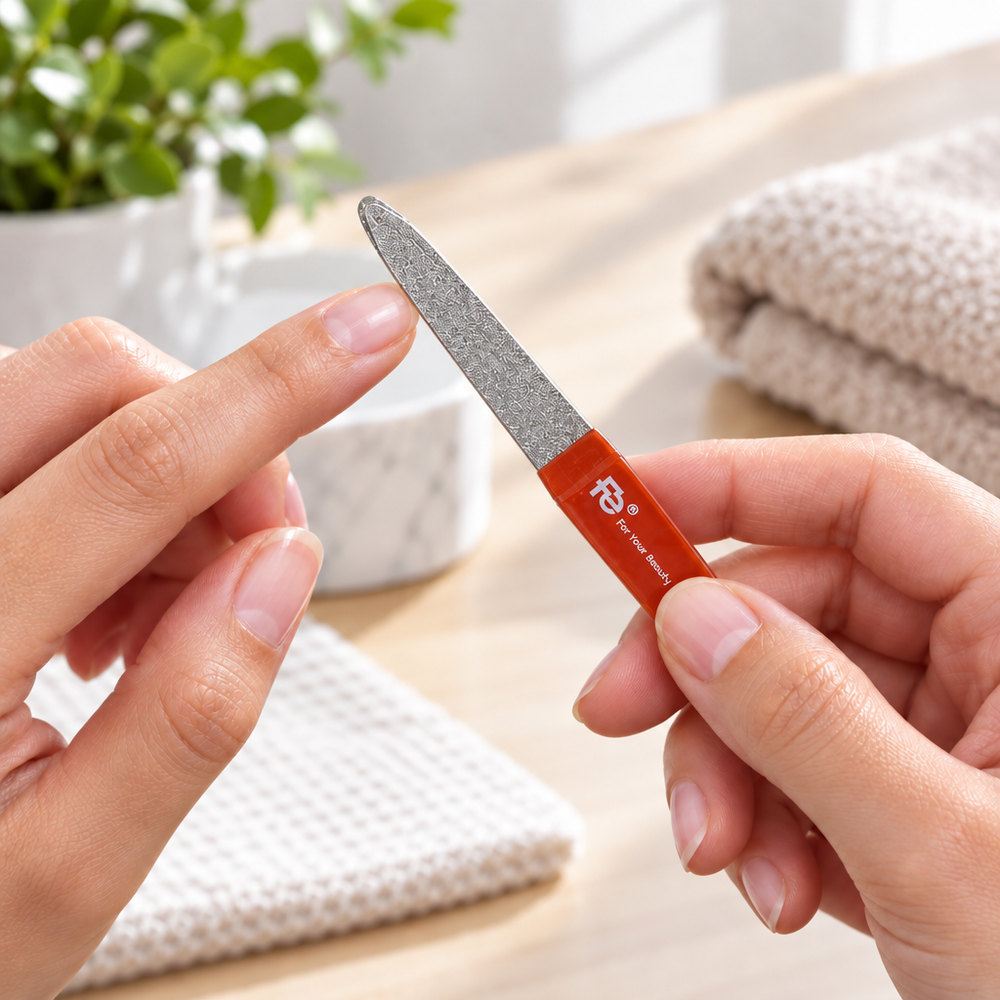 Using uncovered Fe small nail file