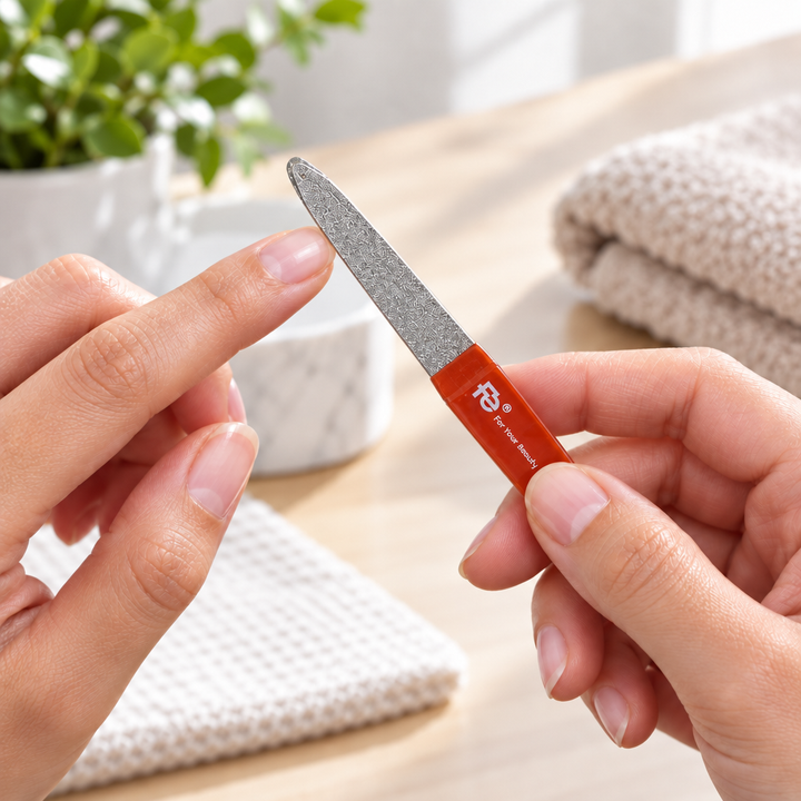 Using uncovered Fe small nail file