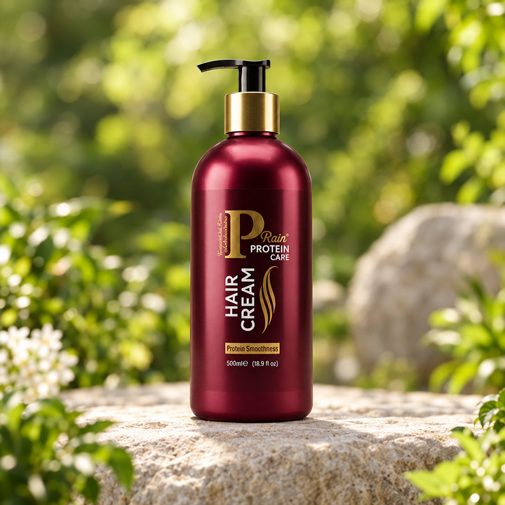 Rain Protein Care Hair Cream outdoors