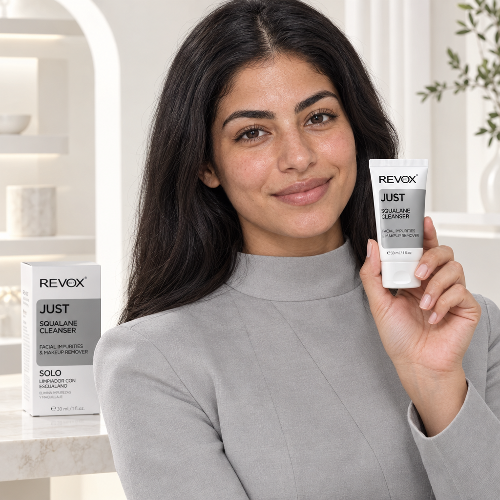 REVOX JUST Squalane Cleanser Facial Impurities & Makeup Remover 30ml – Gentle Cleansing & Freshness