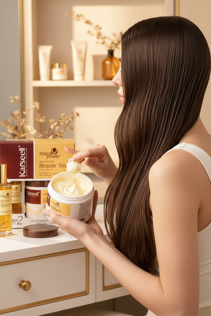 Model shot - Karseell Hair Repair Set
