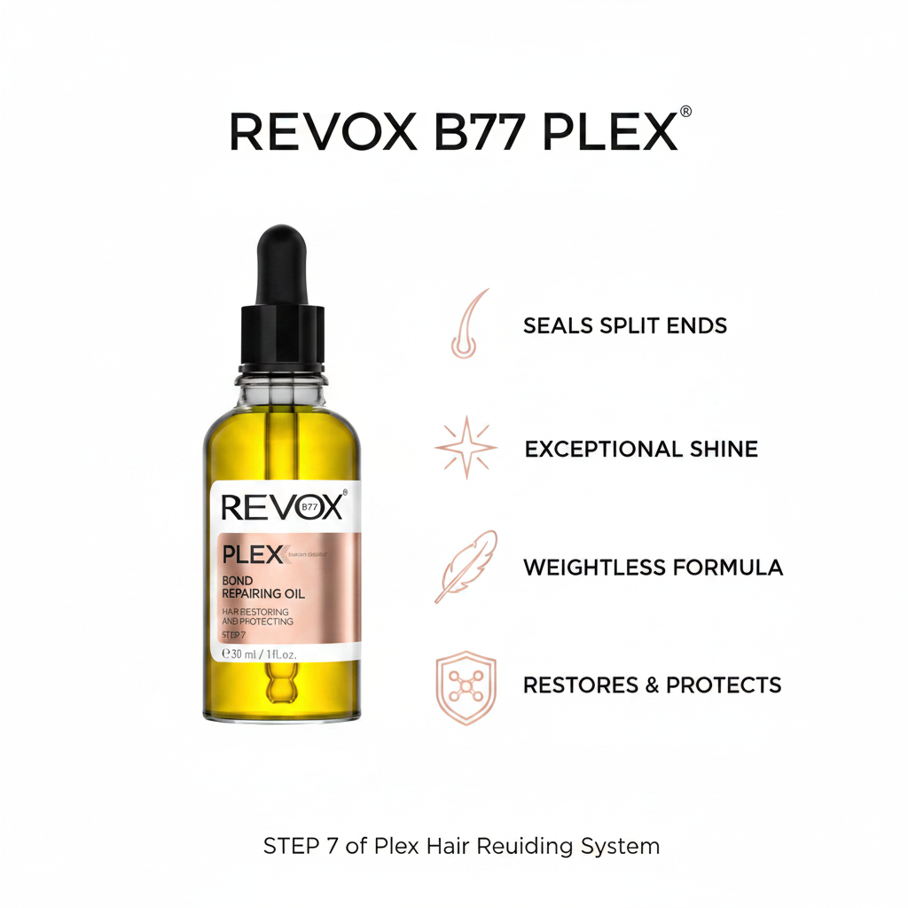 Benefits - Seals split ends, exceptional shine, restores and protects | يغلق الأطراف، لمعة استثنائية، يرمم ويحمي