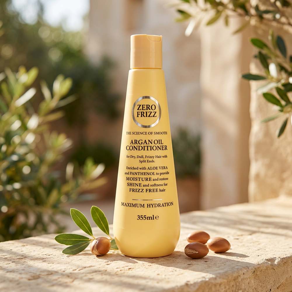 Zero Frizz Argan Oil Conditioner - Outdoor shot
