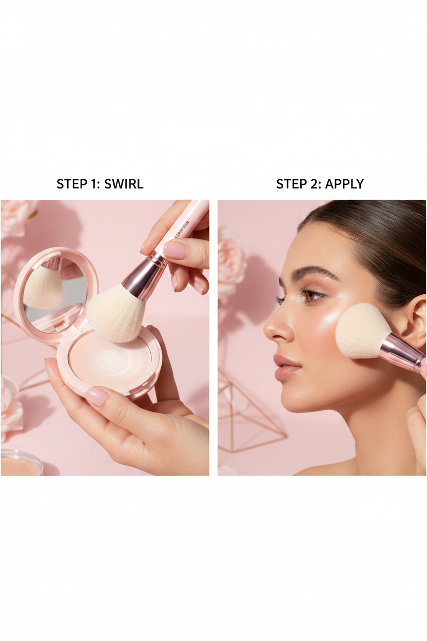 How to use Golden Rose powder brush
