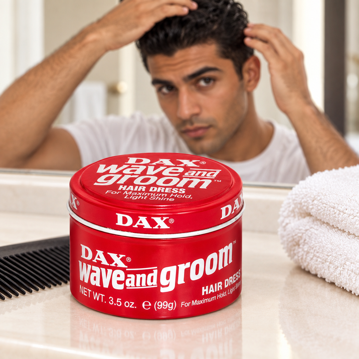 DAX Wave and Groom with male hair styling routine