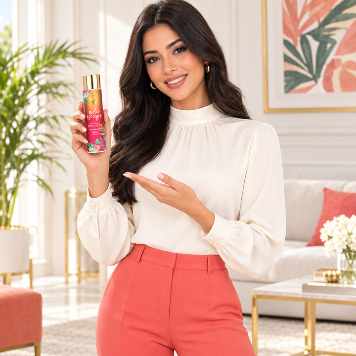Golden Rose Exotic Escape body lotion model