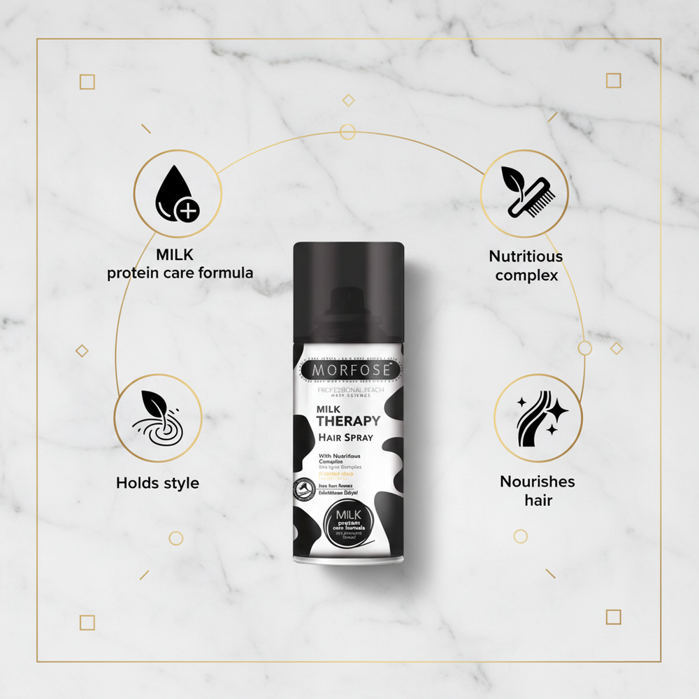 Morfose Milk Therapy Hair Spray - Benefits