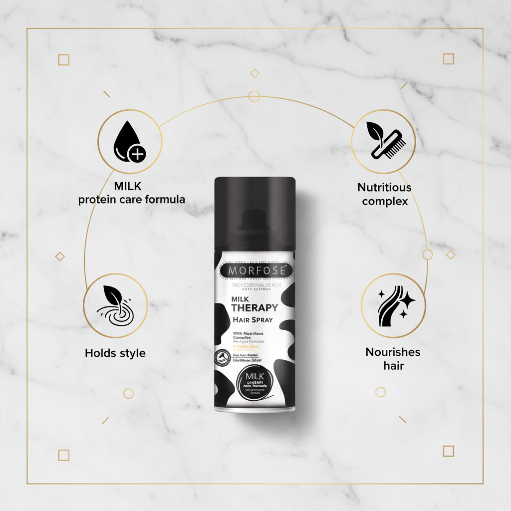 Morfose Milk Therapy Hair Spray - Benefits