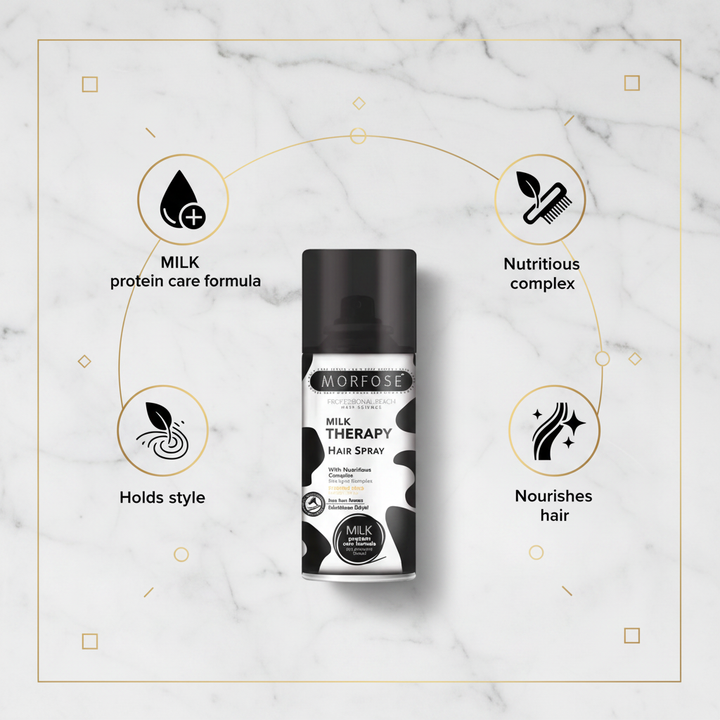 Morfose Milk Therapy Hair Spray - Benefits