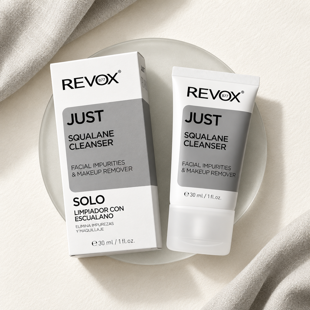 REVOX JUST Squalane Cleanser Facial Impurities & Makeup Remover 30ml – Gentle Cleansing & Freshness