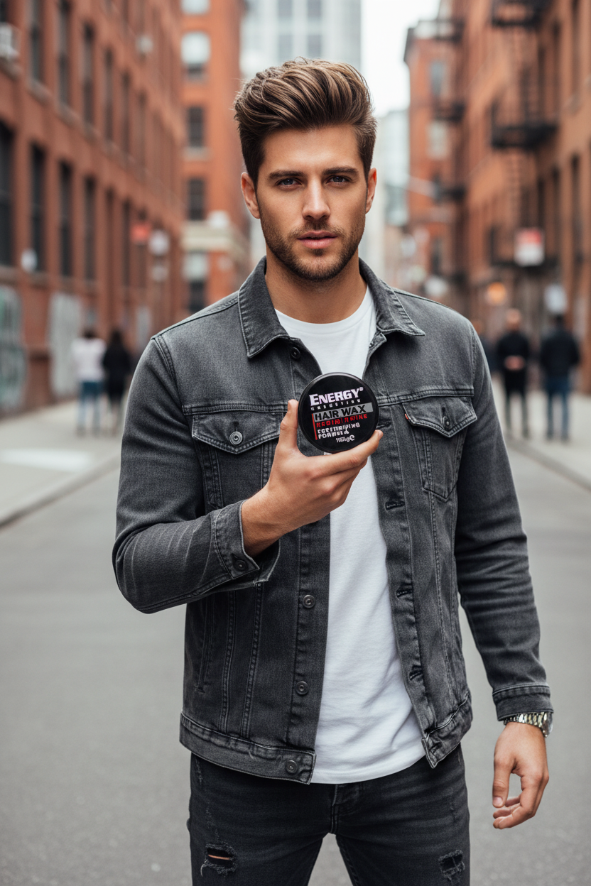 Energy Hair Wax - Model Shot