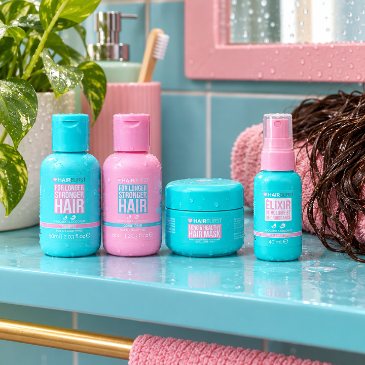 Hairburst mini shampoo conditioner mask and elixir routine