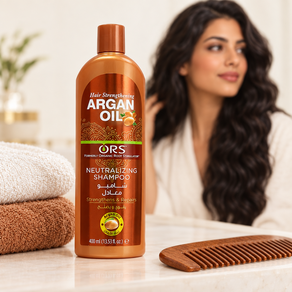 ORS shampoo haircare vanity