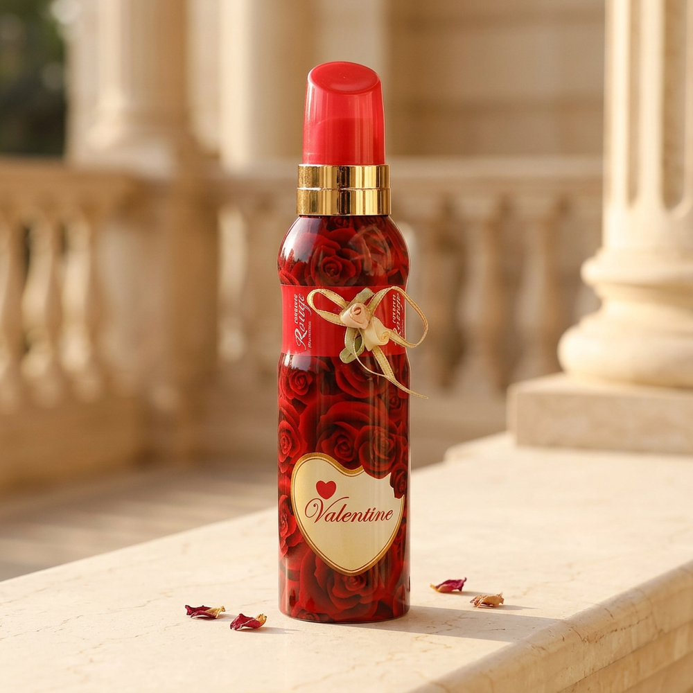 Souvenir Rouge Valentine 200ml on sunlit terrace