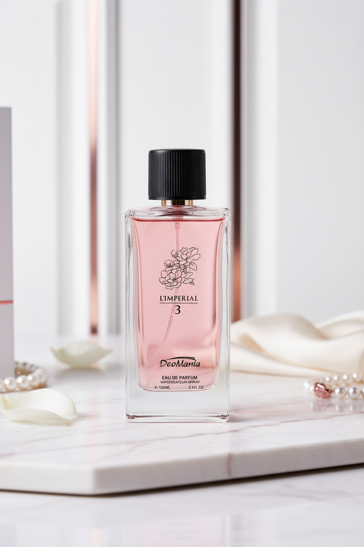 L'Imperial perfume bottle indoor setting