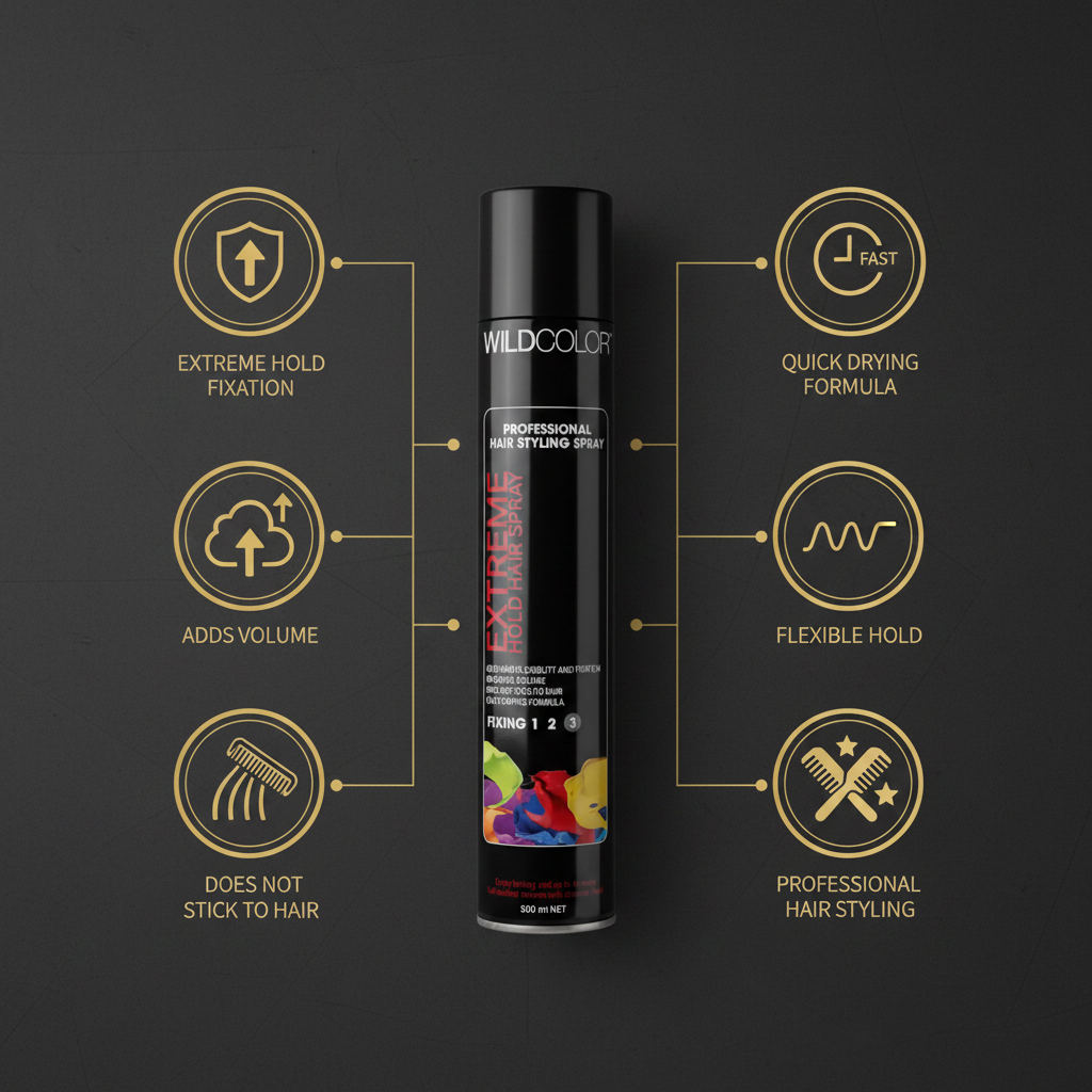 WildColor Extreme Hold Hair Spray - Benefits