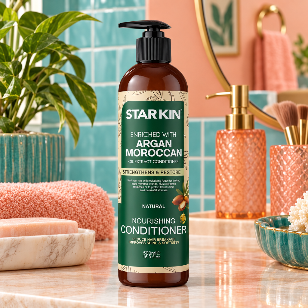 Starkin Argan Moroccan Oil Extract Conditioner 500ml indoors