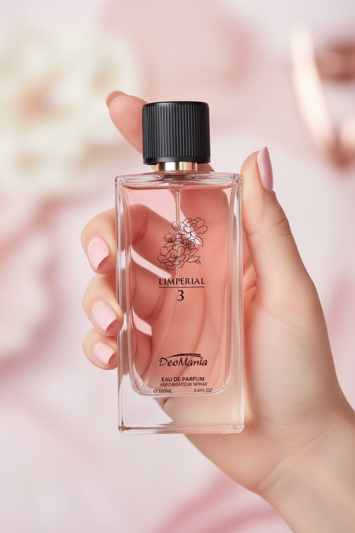 L'Imperial perfume bottle with model