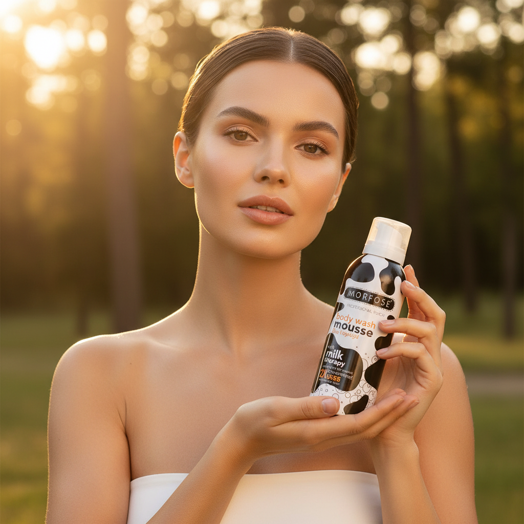 Morfose Milk Therapy Body Wash Mousse - Outdoor Shot