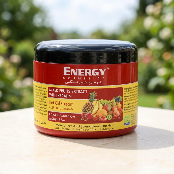 Energy Mixed Fruits with Keratin 500ml outdoors
