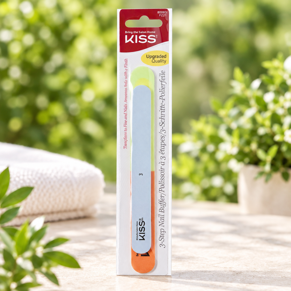 Outdoor photo of KISS 3-Step Nail Buffer